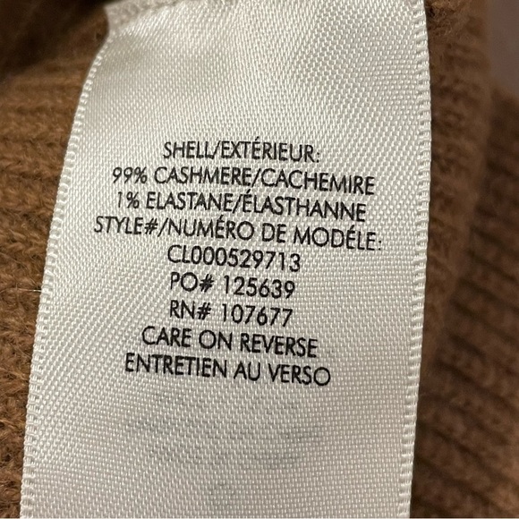 Alice + Olivia Cashmere Pullover Turtleneck Sweater Camel Size Small/Medium - Picture 9 of 9